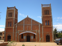 Chiesa di Tanambe costruita dai padri dehoniani